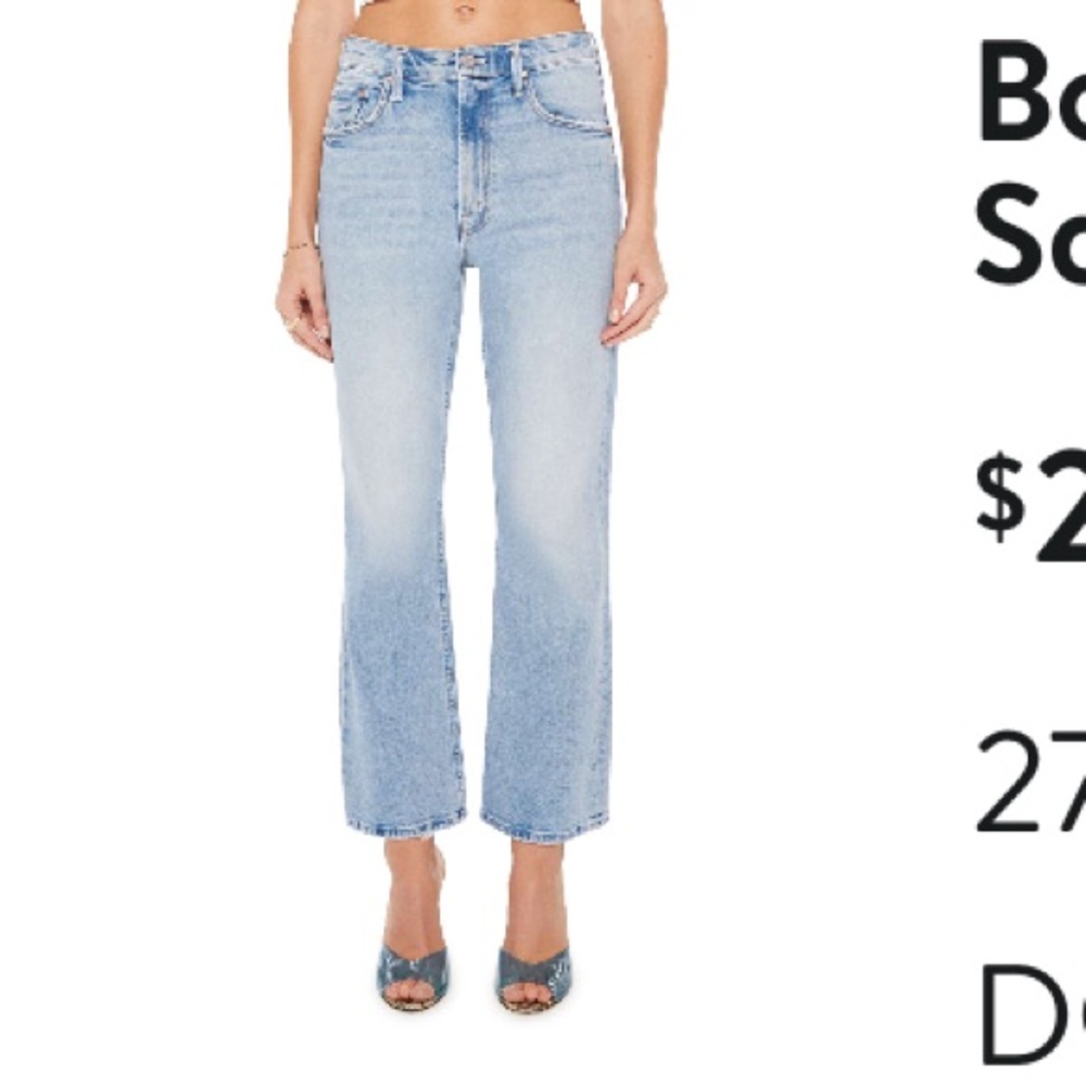 Mother denim scooter ankle boot cut Jean
Don't be a square wash size 28